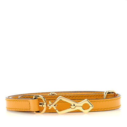 Gucci Calfskin 16mm Adjustable Shoulder Strap Yellow 1 of 3