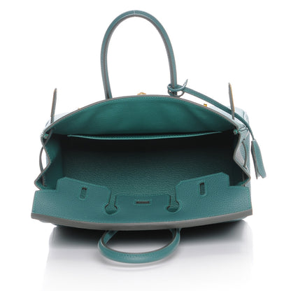 Hermes Togo Birkin 25 Malachite 7 of 26