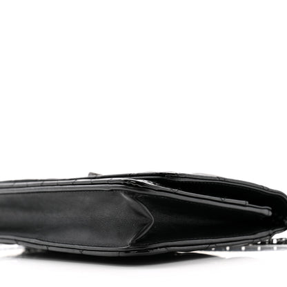 Chanel Patent Calfskin Quilted Reissue Wallet On Chain WOC So Black 11 of 12