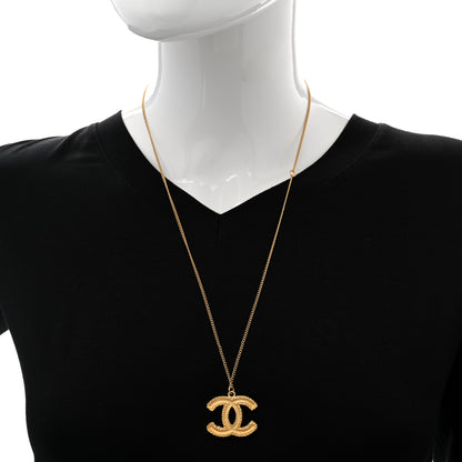 Chanel Metal CC Necklace Matte Gold 2 of 6