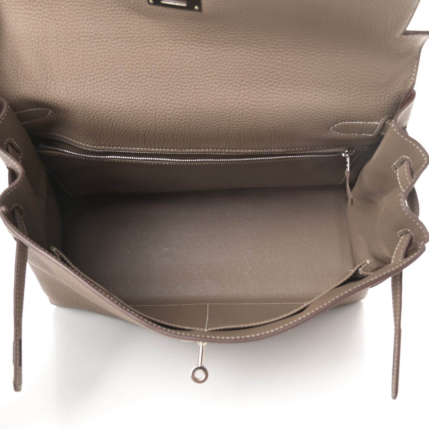 Hermes Togo Kelly Retourne 35 Etoupe 5 of 16