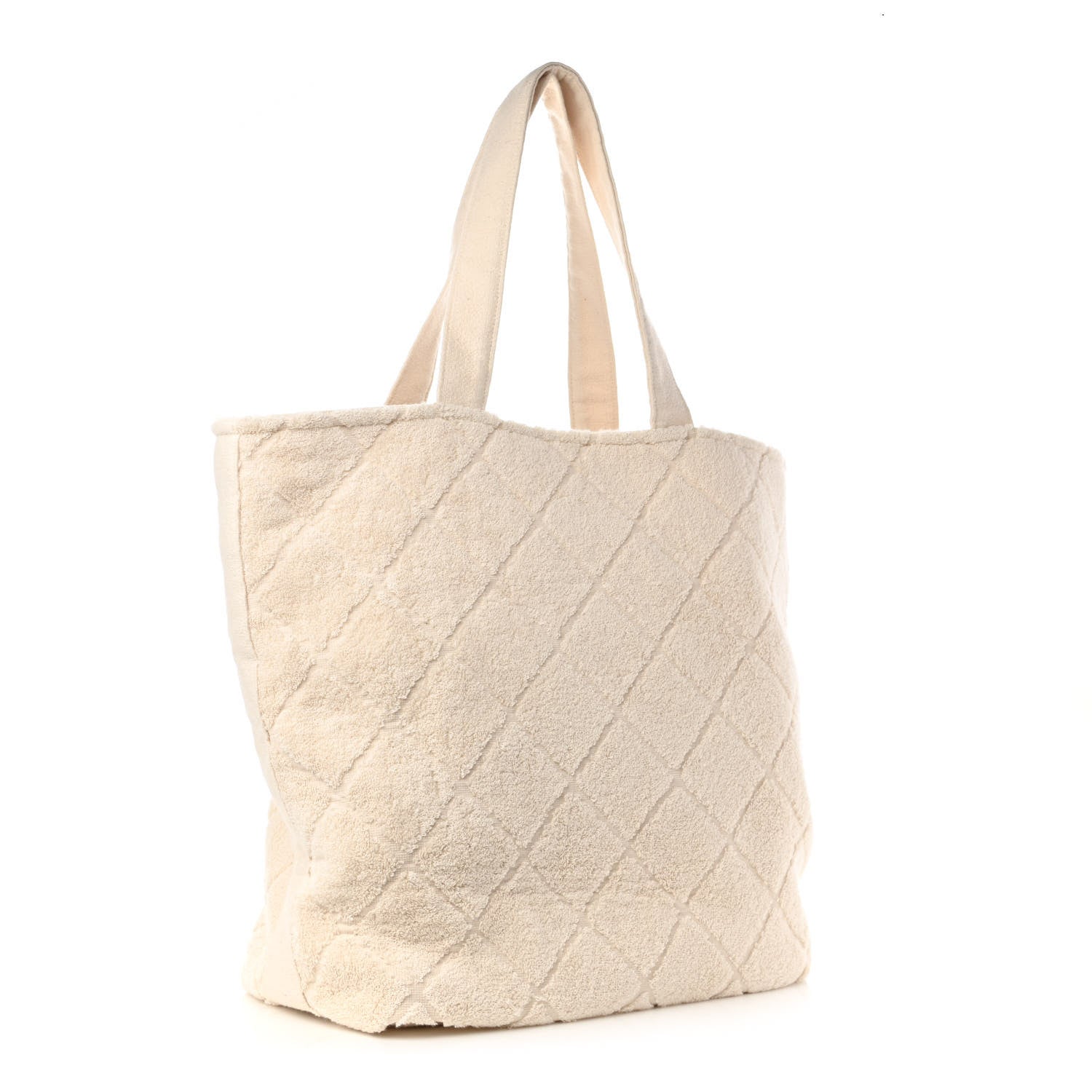 Chanel Terry Cotton CC Beach Tote Towel Set Ivory 4 of 10