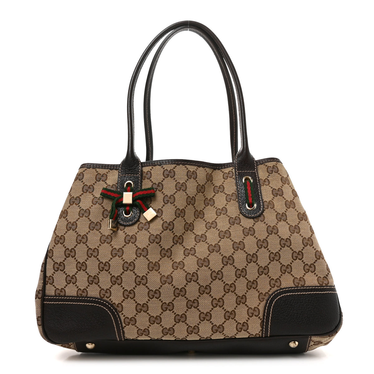 Monogram Medium Princy Tote Dark Brown