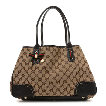 Gucci Monogram Medium Princy Tote Dark Brown 1 of 9