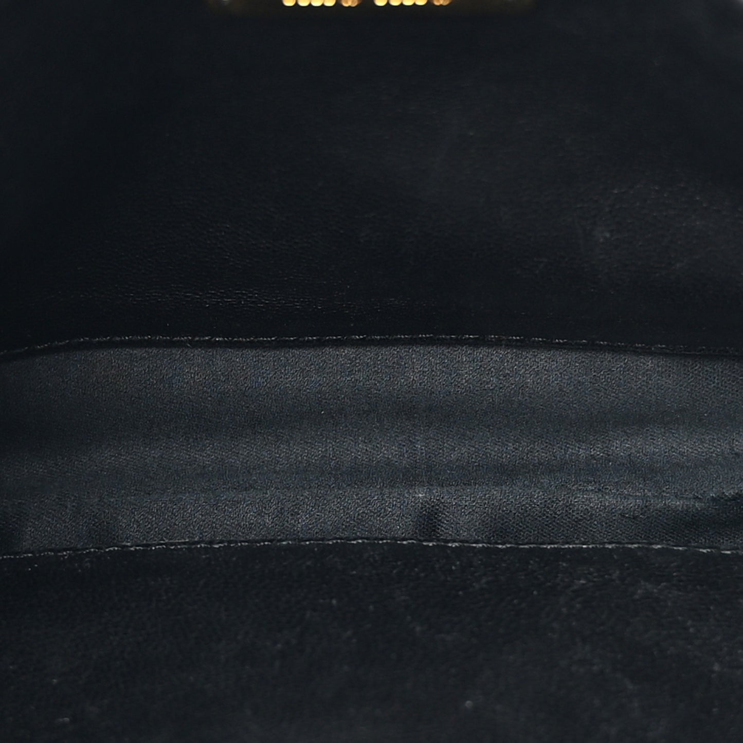 Nappa Matelasse Crossbody Clutch Black