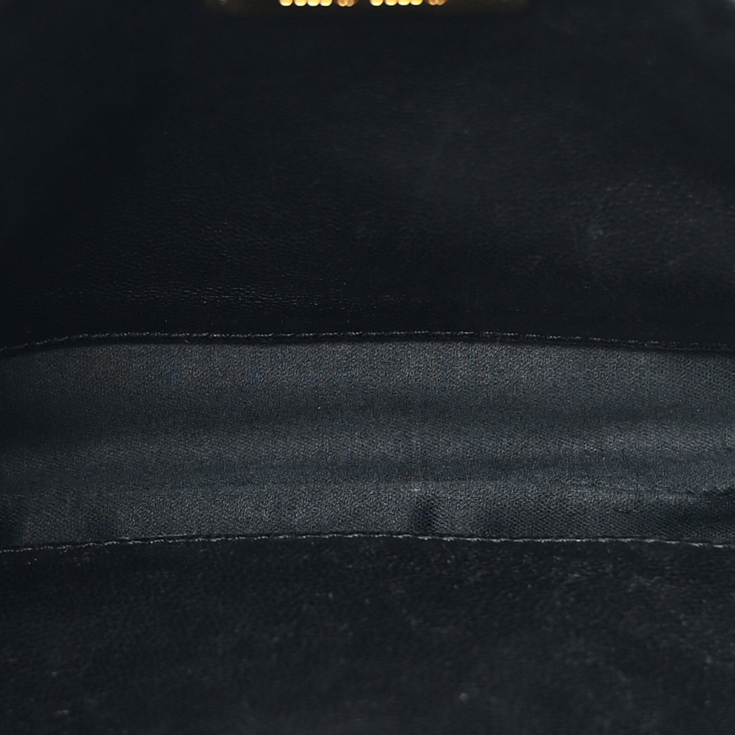 Miu Miu Nappa Matelasse Crossbody Clutch Black 5 of 7