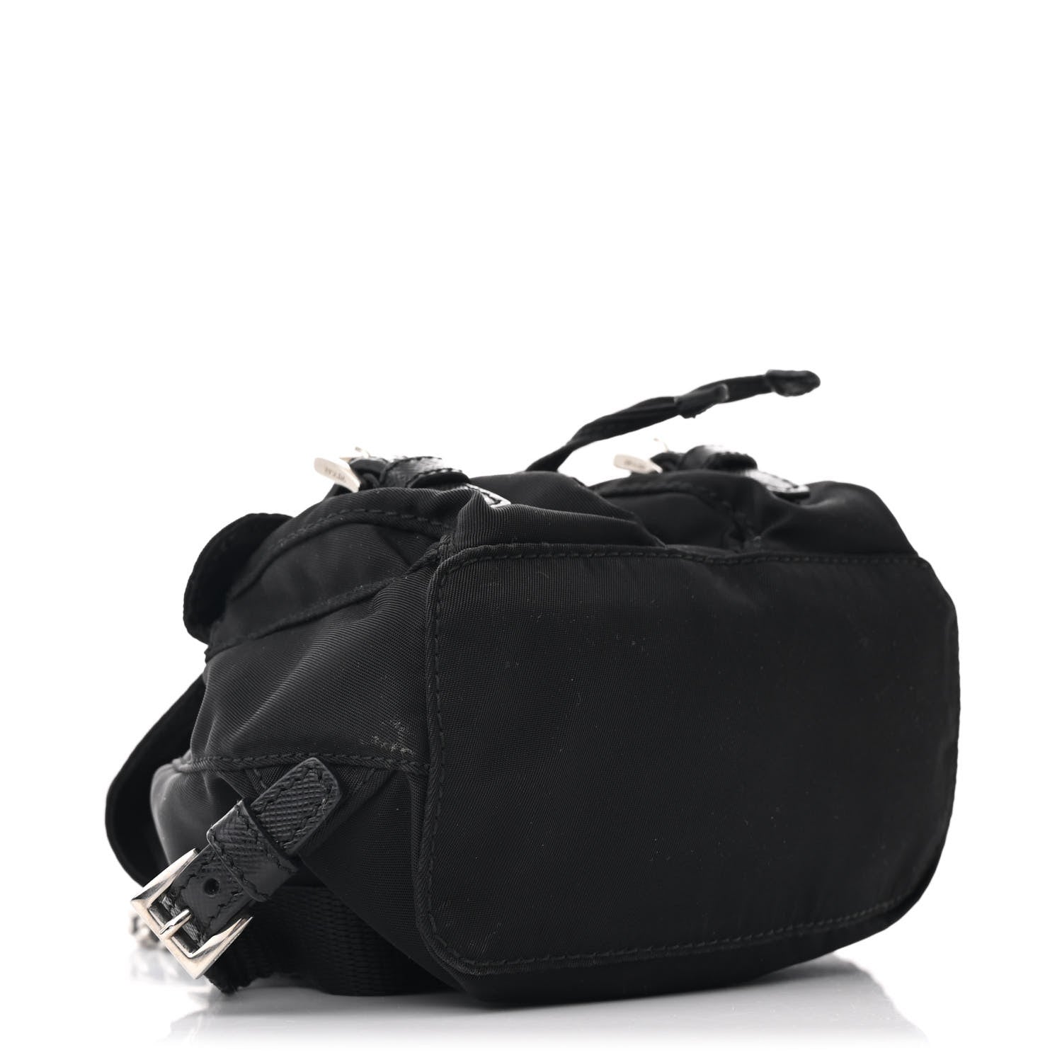 Prada Nylon Vela Mini Crossbody Backpack Black 4 of 11