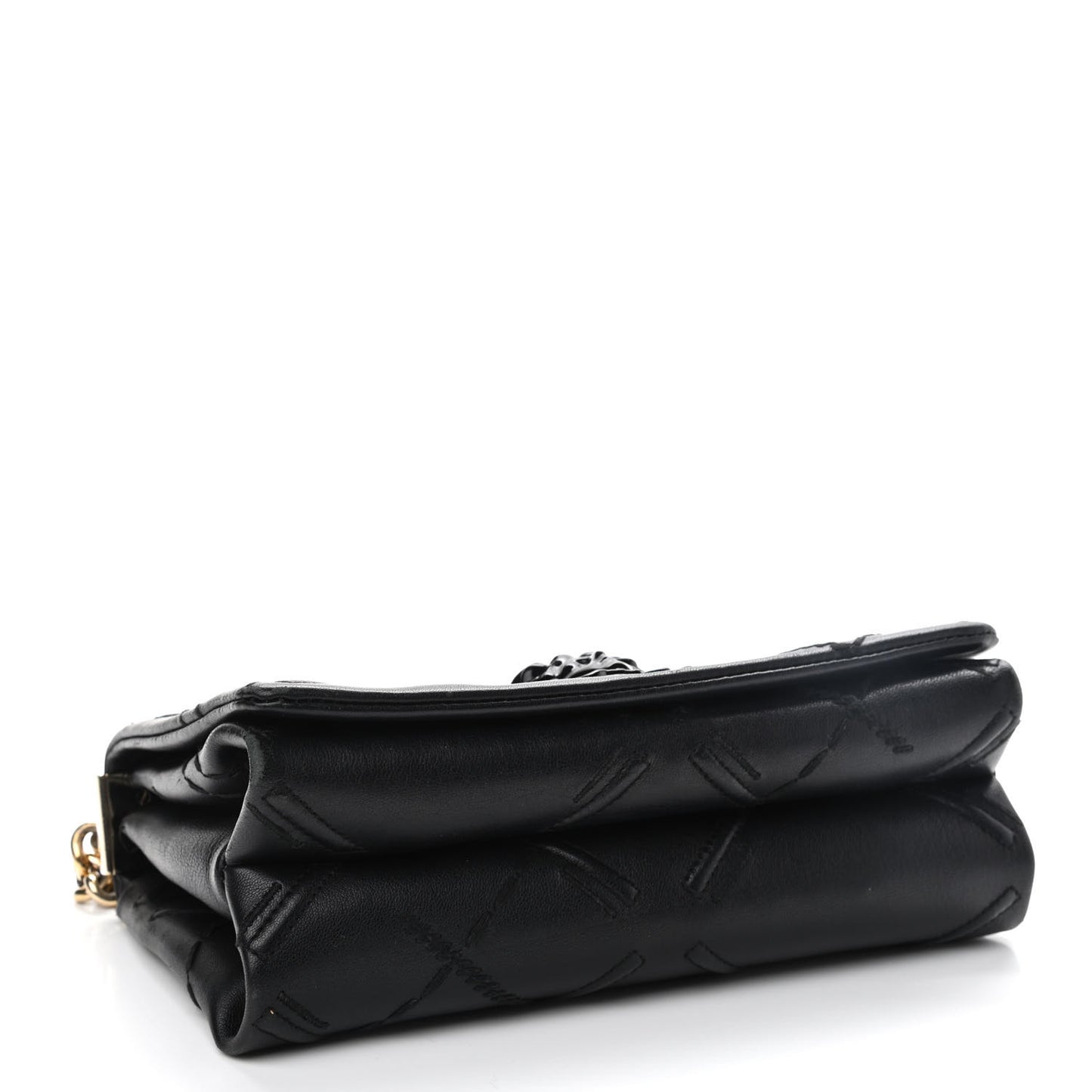 Nappa Palazzo Quilted Shoulder Bag Black