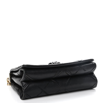 Versace Nappa Palazzo Quilted Shoulder Bag Black 4 of 11