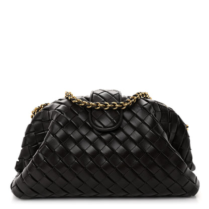 Bottega Veneta Nappa Intrecciato Teen The Lauren 1980 Clutch With Chain Fondant 1 of 9