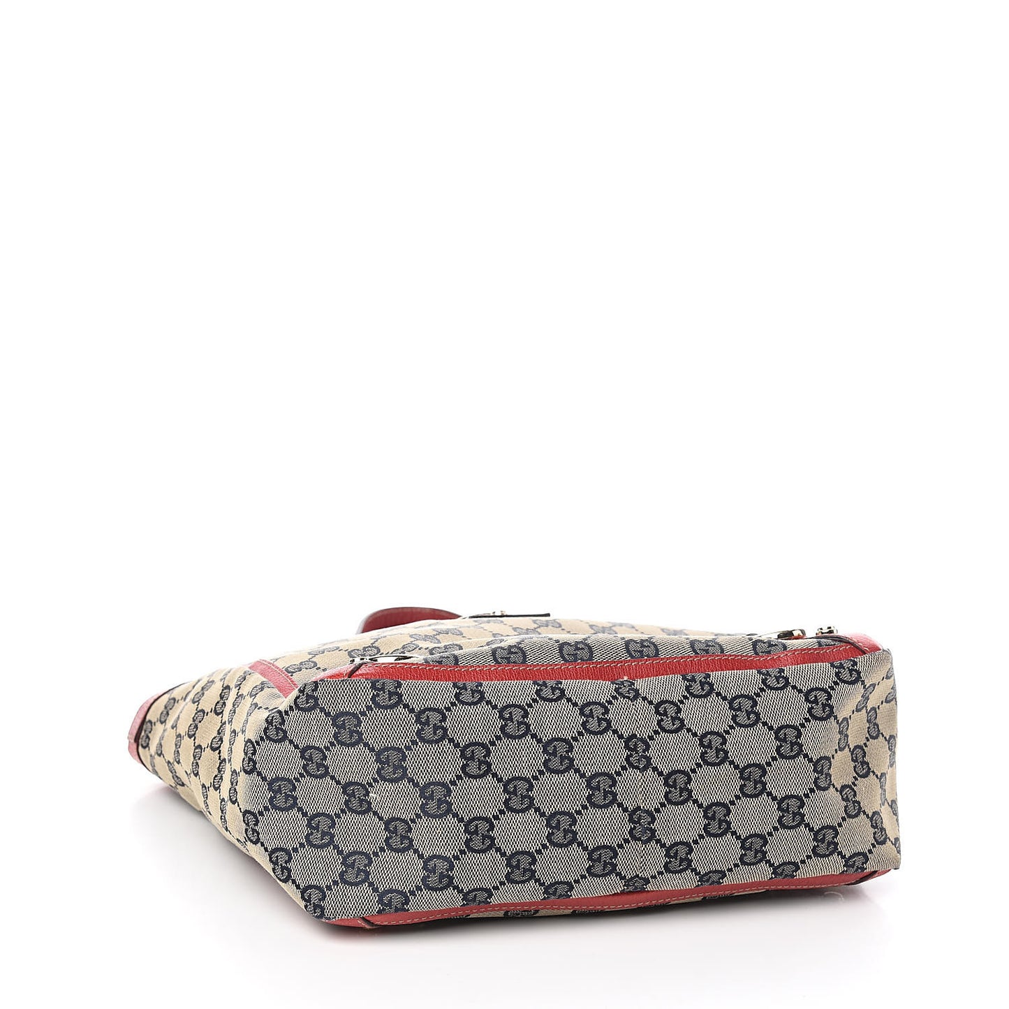 Monogram Abbey Small Tote Navy Red