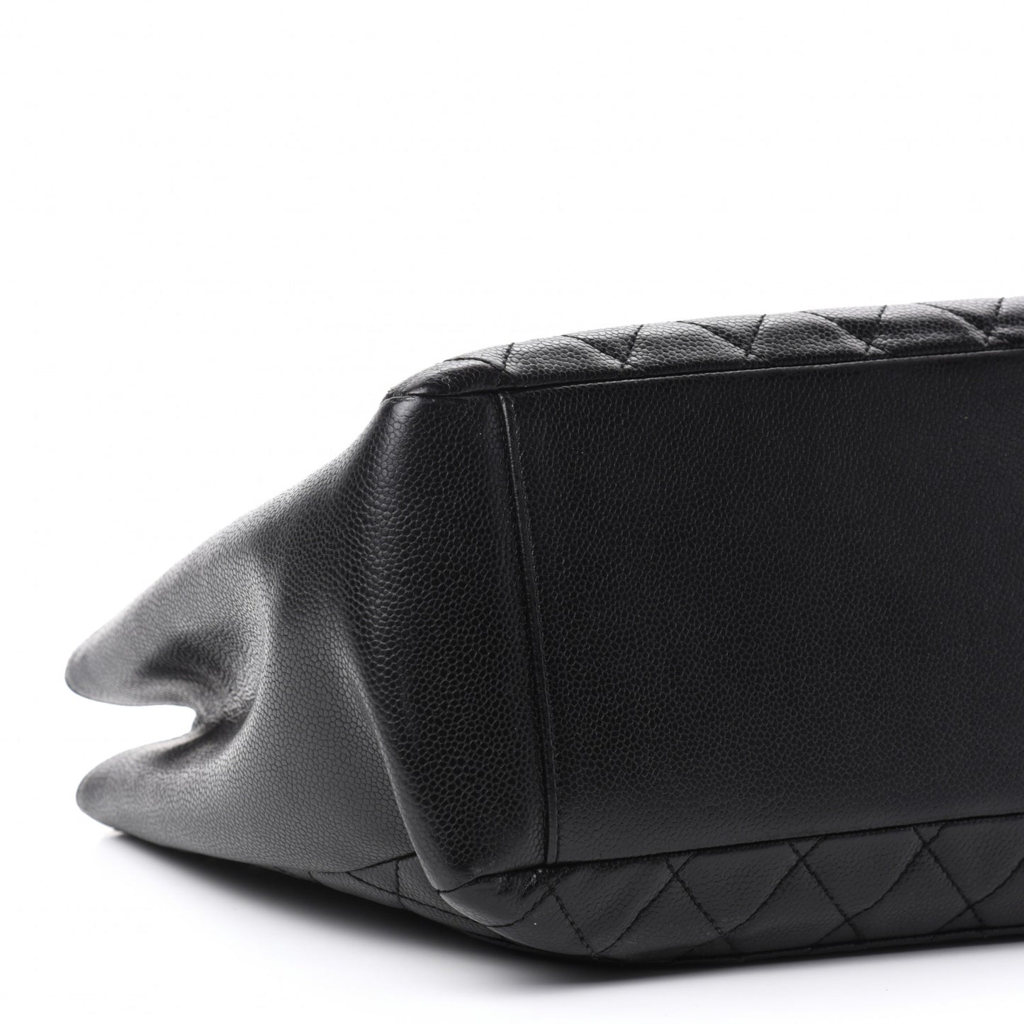 Caviar Quilted Grand Shopping Tote GST Black
