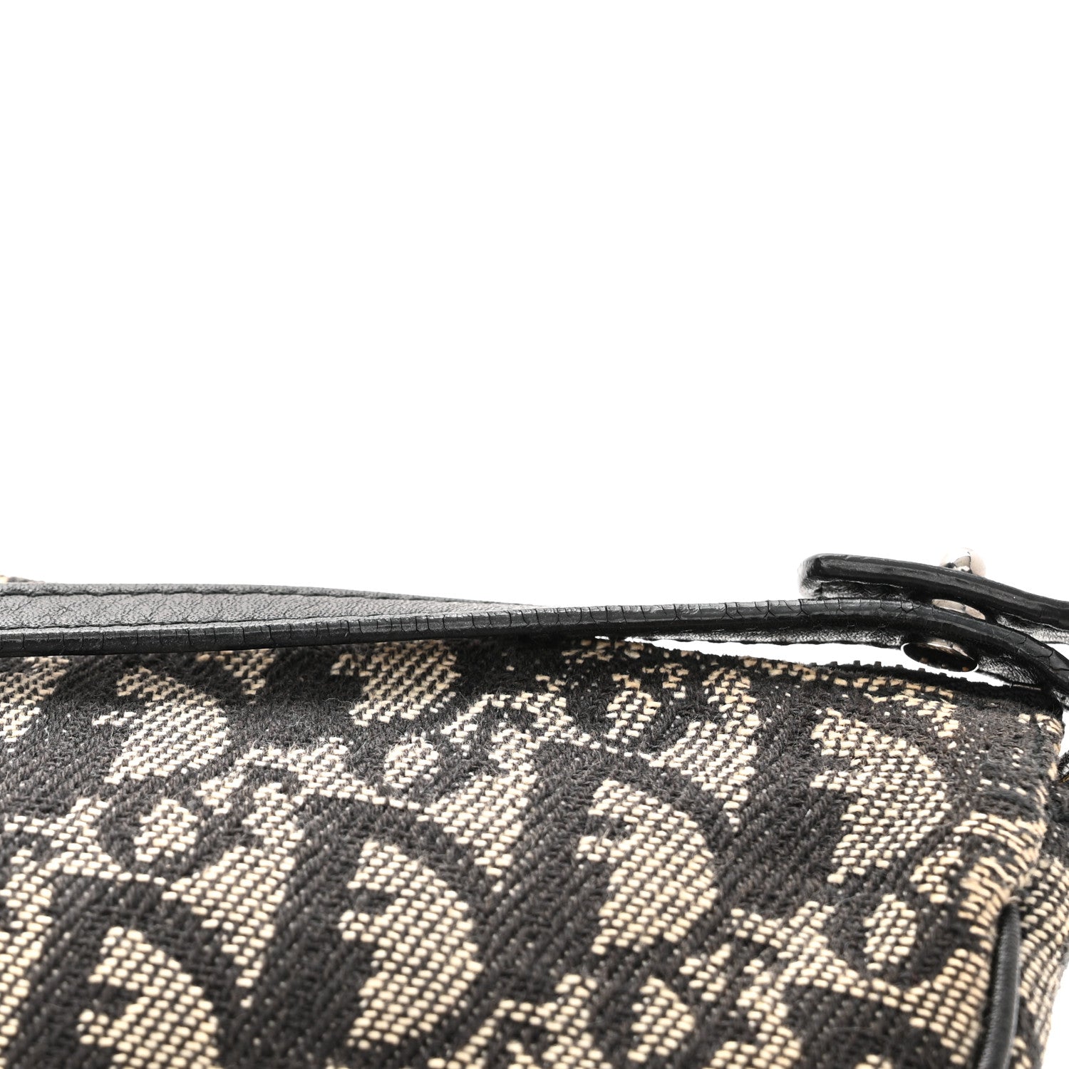 Christian Dior Monogram Mini Saddle Pochette Black 12 of 13
