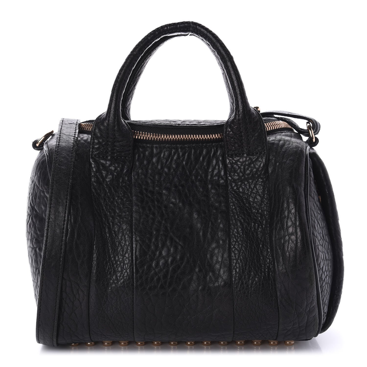 Alexander Wang Pebbled Lambskin Rockie Black Rose Gold Hardware 1 of 9