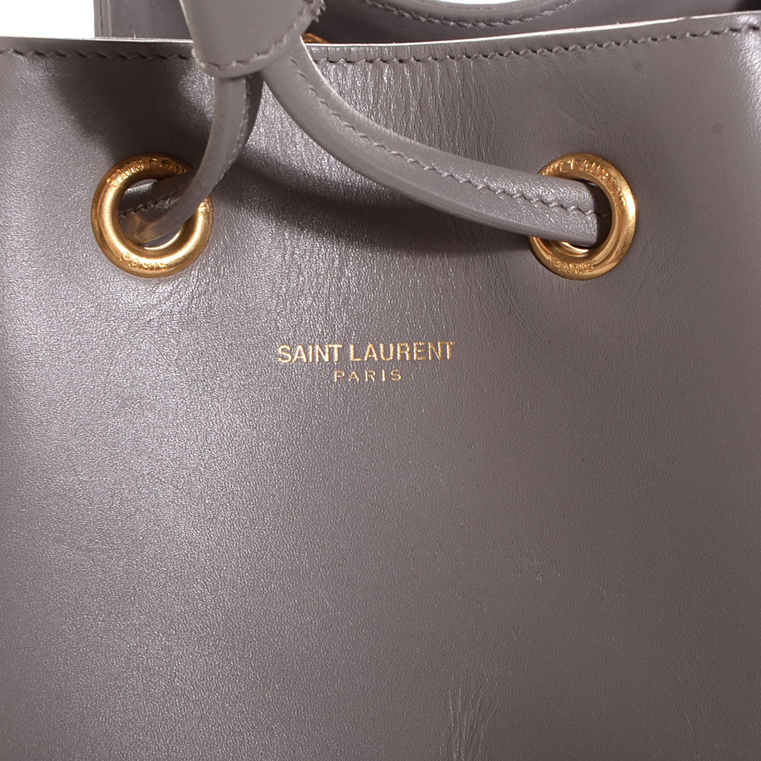 Saint Laurent Calfskin Medium Emmanuelle Bucket Bag Fog 7 of 8