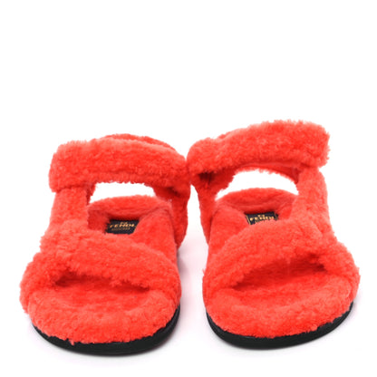 Fendi Shearling FF Fendi Feel Sandals 41 Georgia Georgia Scuro 2 of 8