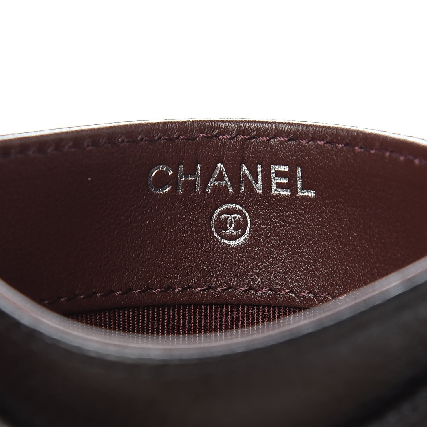 Chanel Caviar Chevron Quilted Card Holder Black 6 of 9