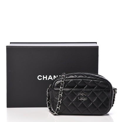 Chanel Lambskin Quilted Small Timeless Camera Case Black 18 of 18