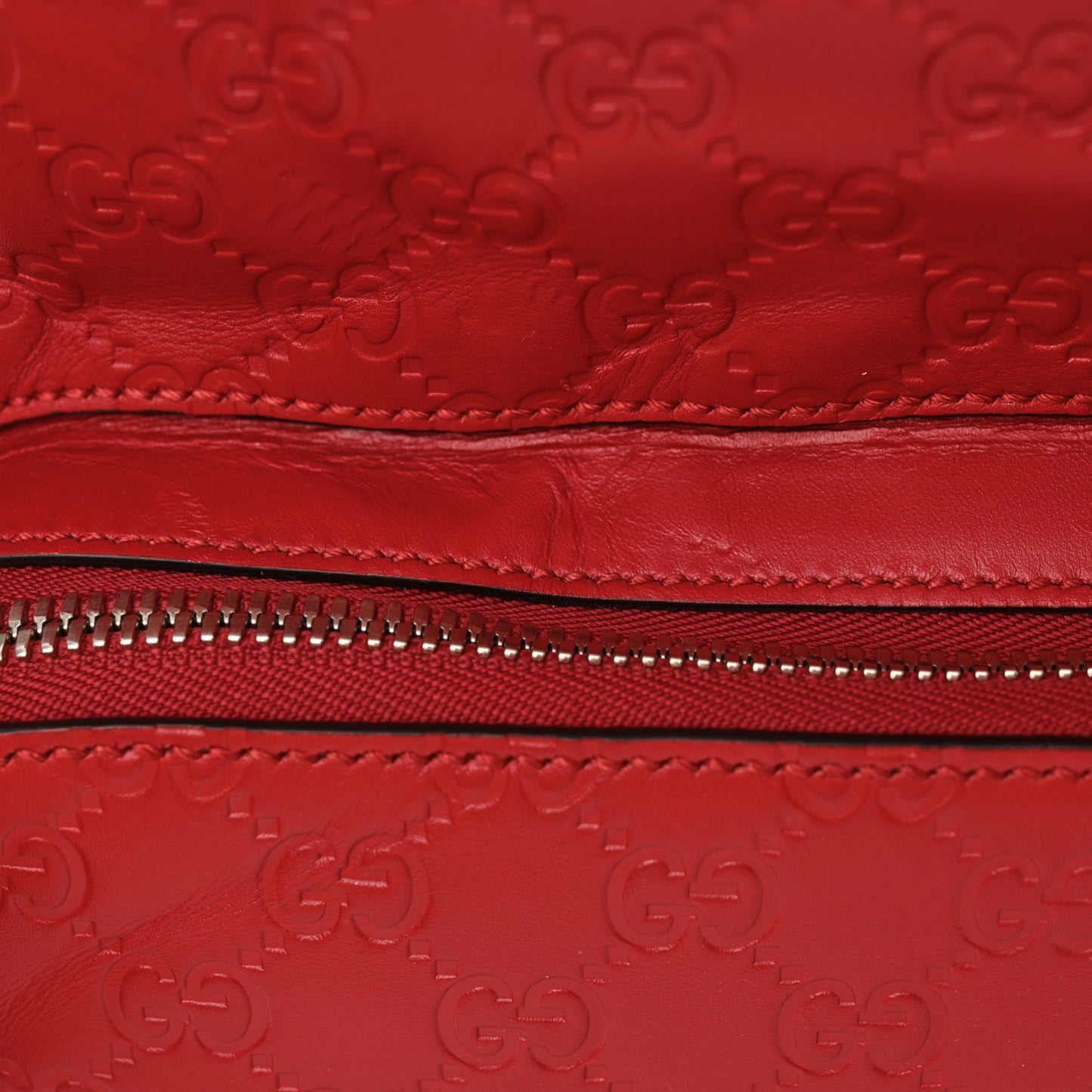 Guccissima Signature Day Backpack Hibiscus Red