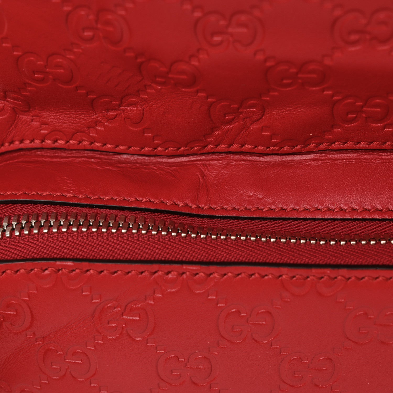 Gucci Guccissima Signature Day Backpack Hibiscus Red 19 of 19