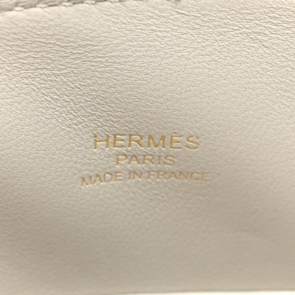 Hermes Ostrich Bolide Mini 1923 Gris Perle 6 of 10