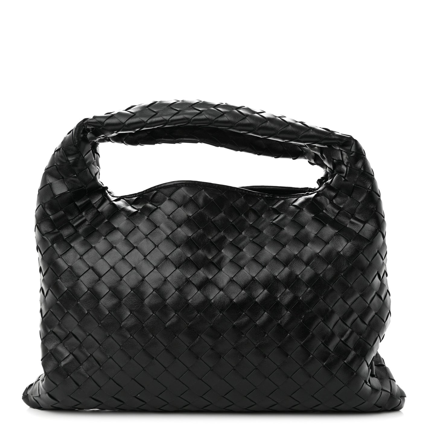 Calfskin Intrecciato Small Hop Black