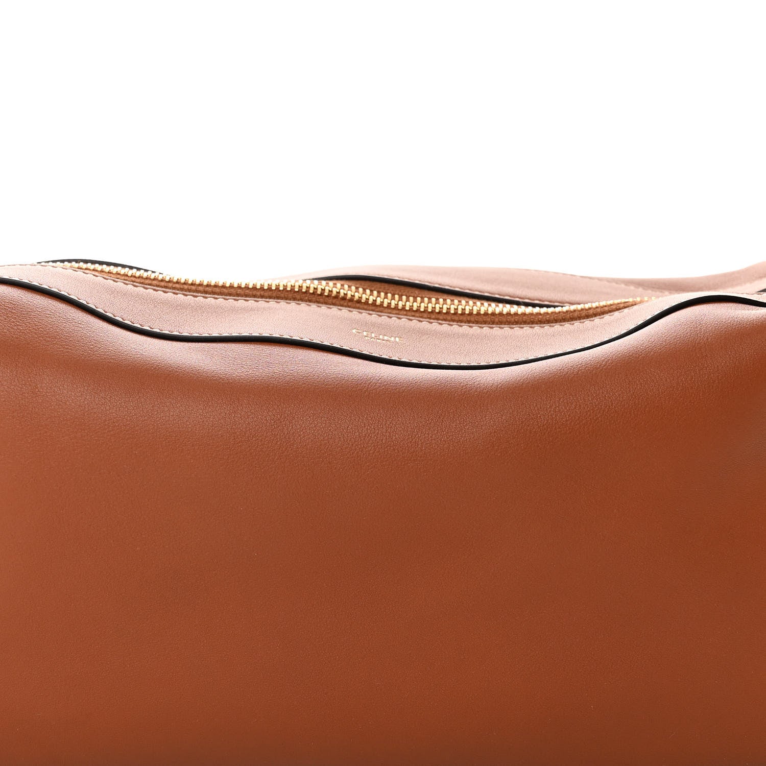 Celine Supple Calfskin Medium Romy Shoulder Bag Tan 7 of 9