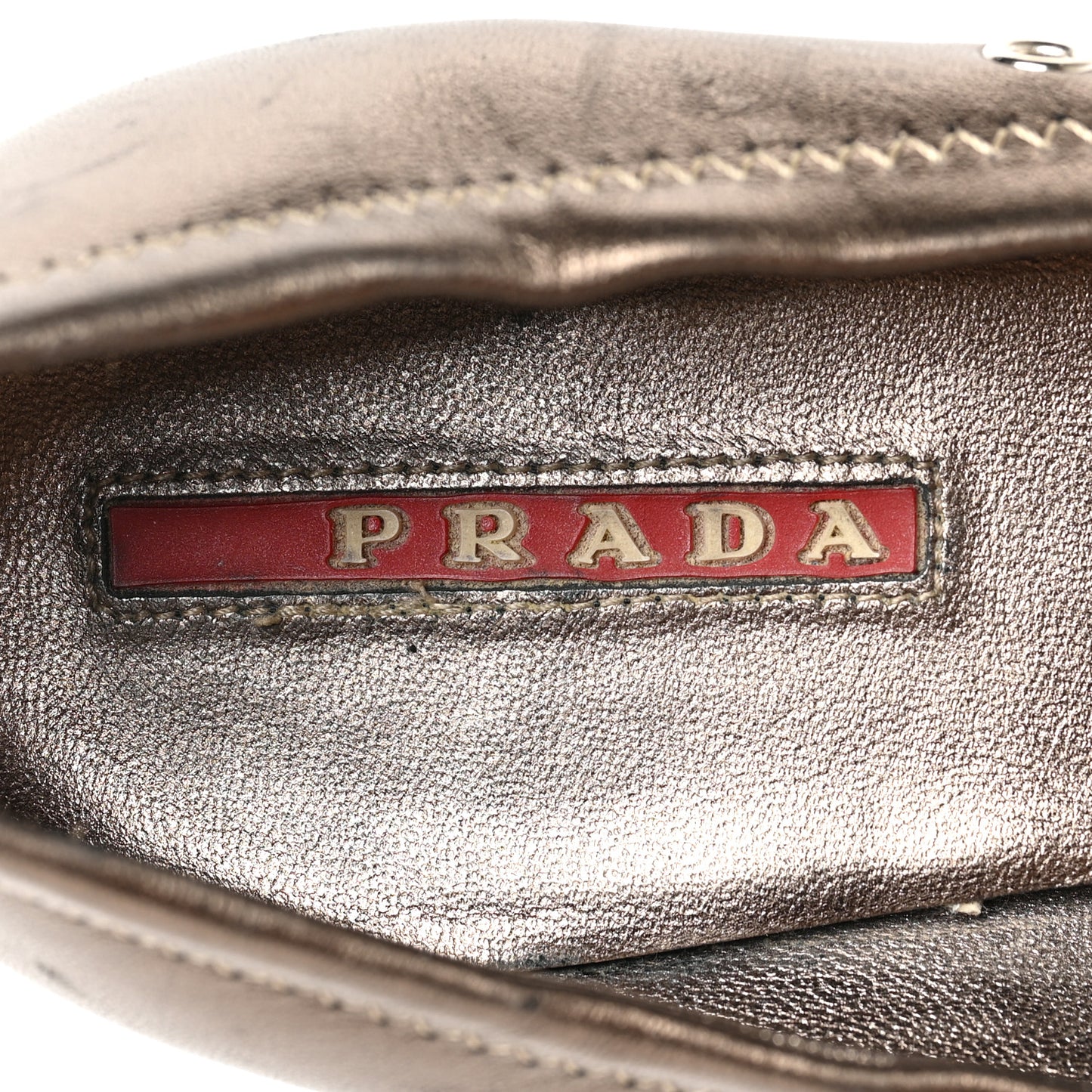 Metallic Calfskin Pump 36 Bronze