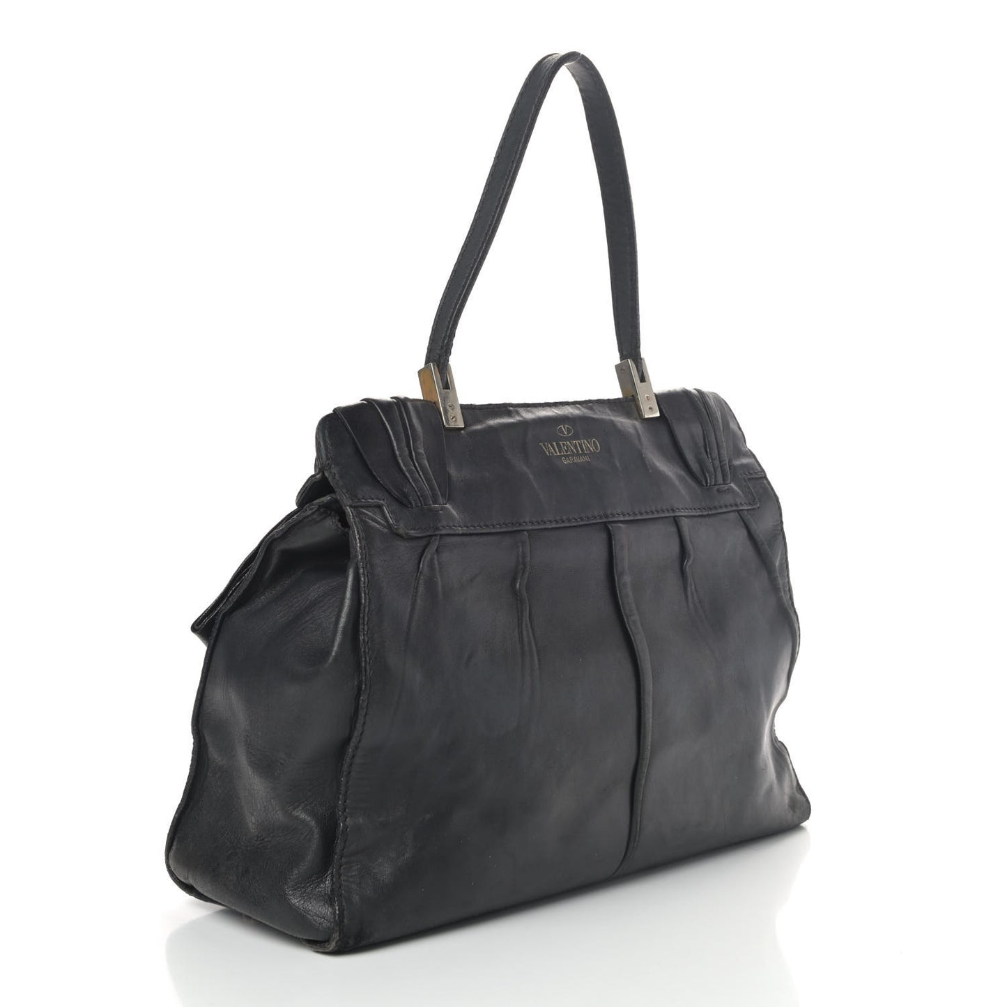 Nappa Bow Tote Black