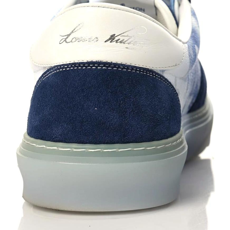 Monogram Watercolor Mens LV Ollie Sneakers 11 Blue
