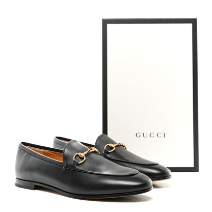 Gucci Calfskin Womens Jordaan Loafers 38 Black 9 of 9