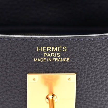 Hermes Togo Kelly Retourne 35 Bleu Nuit 6 of 11