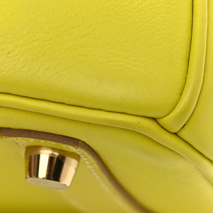 Hermes Swift Birkin 25 Lime 35 of 40