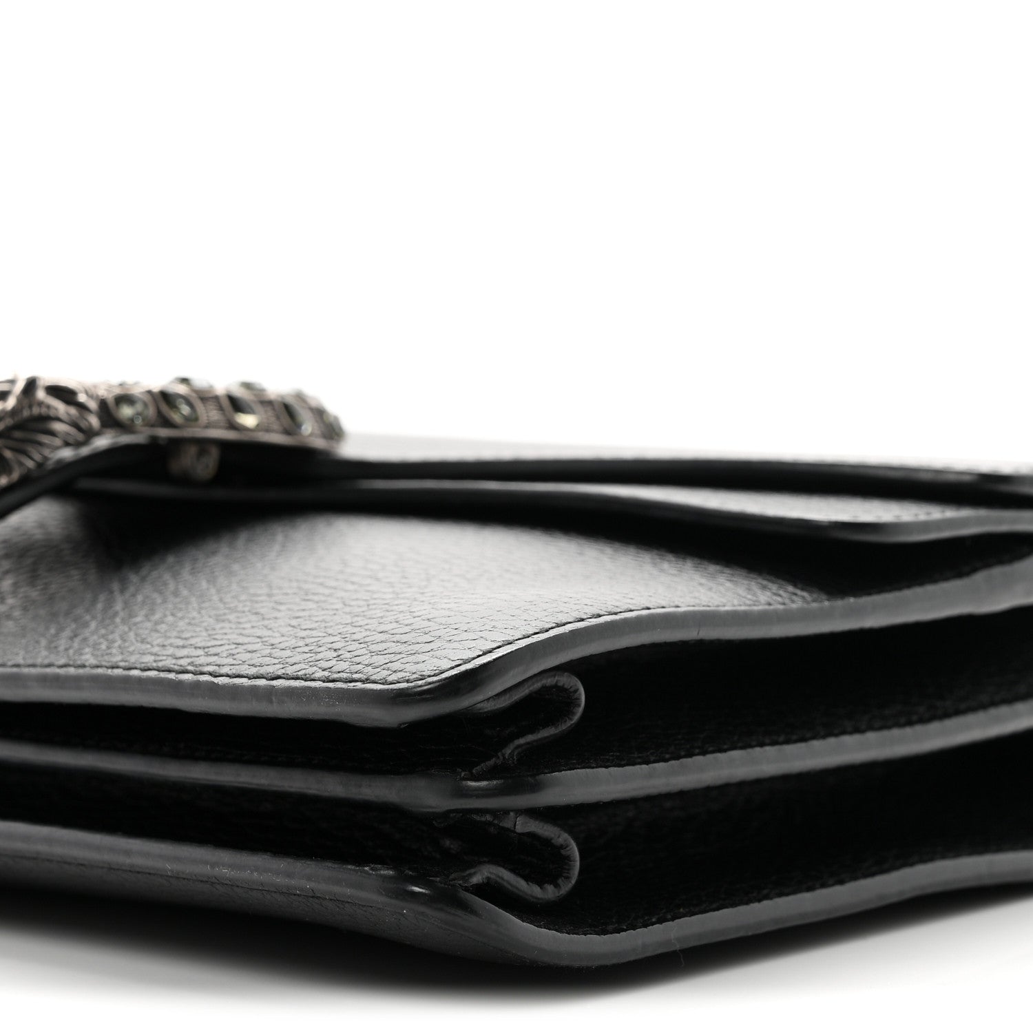 Gucci Pebbled Calfskin Small Dionysus Shoulder Bag Black 10 of 10