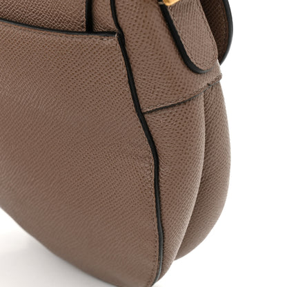 Christian Dior Grained Calfskin Saddle Bag Warm Taupe 12 of 12