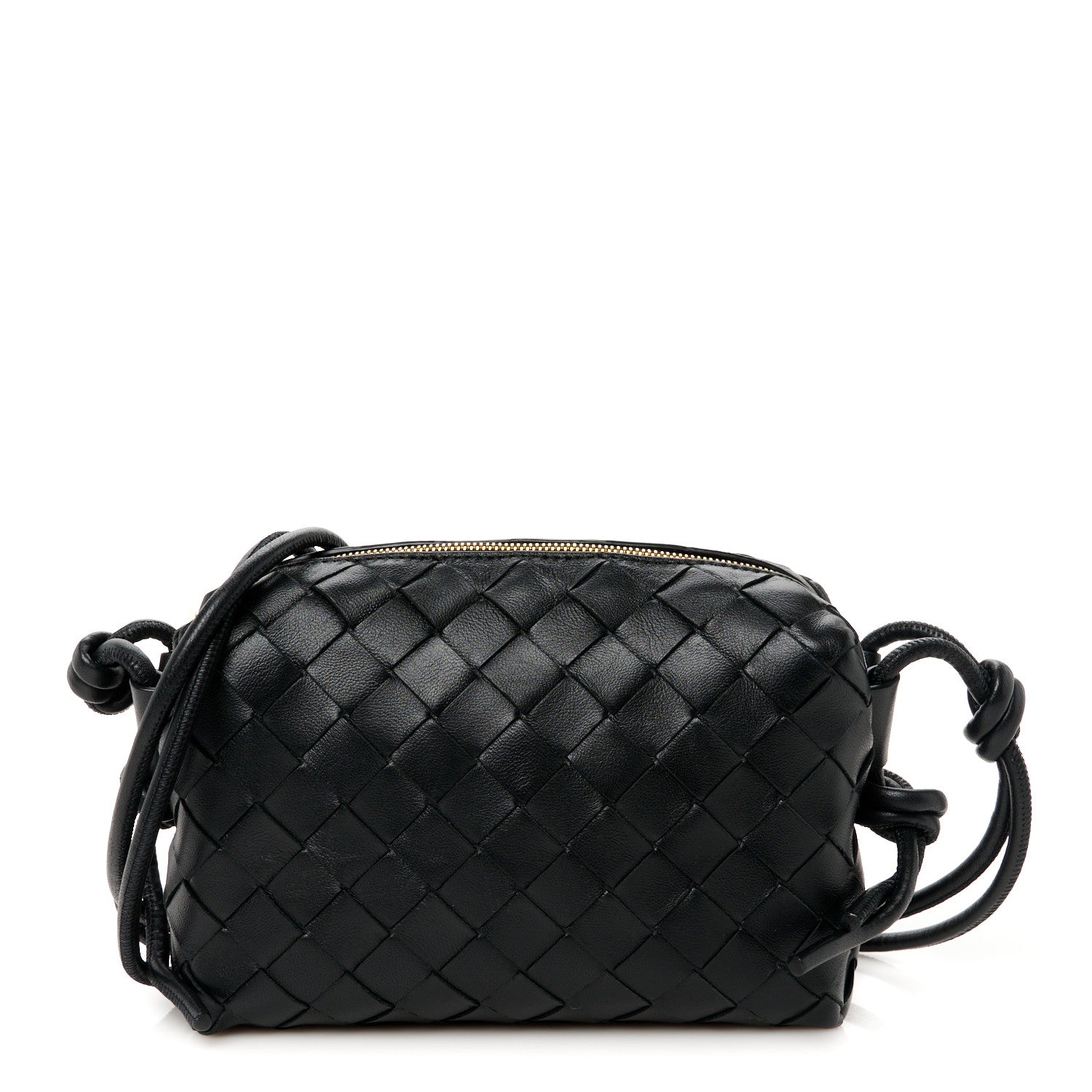 Bottega Veneta Nappa Intrecciato Mini Loop Camera Bag Black 1 of 10