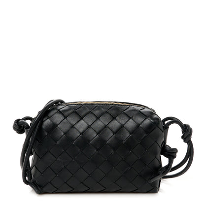 Bottega Veneta Nappa Intrecciato Mini Loop Camera Bag Black 1 of 10