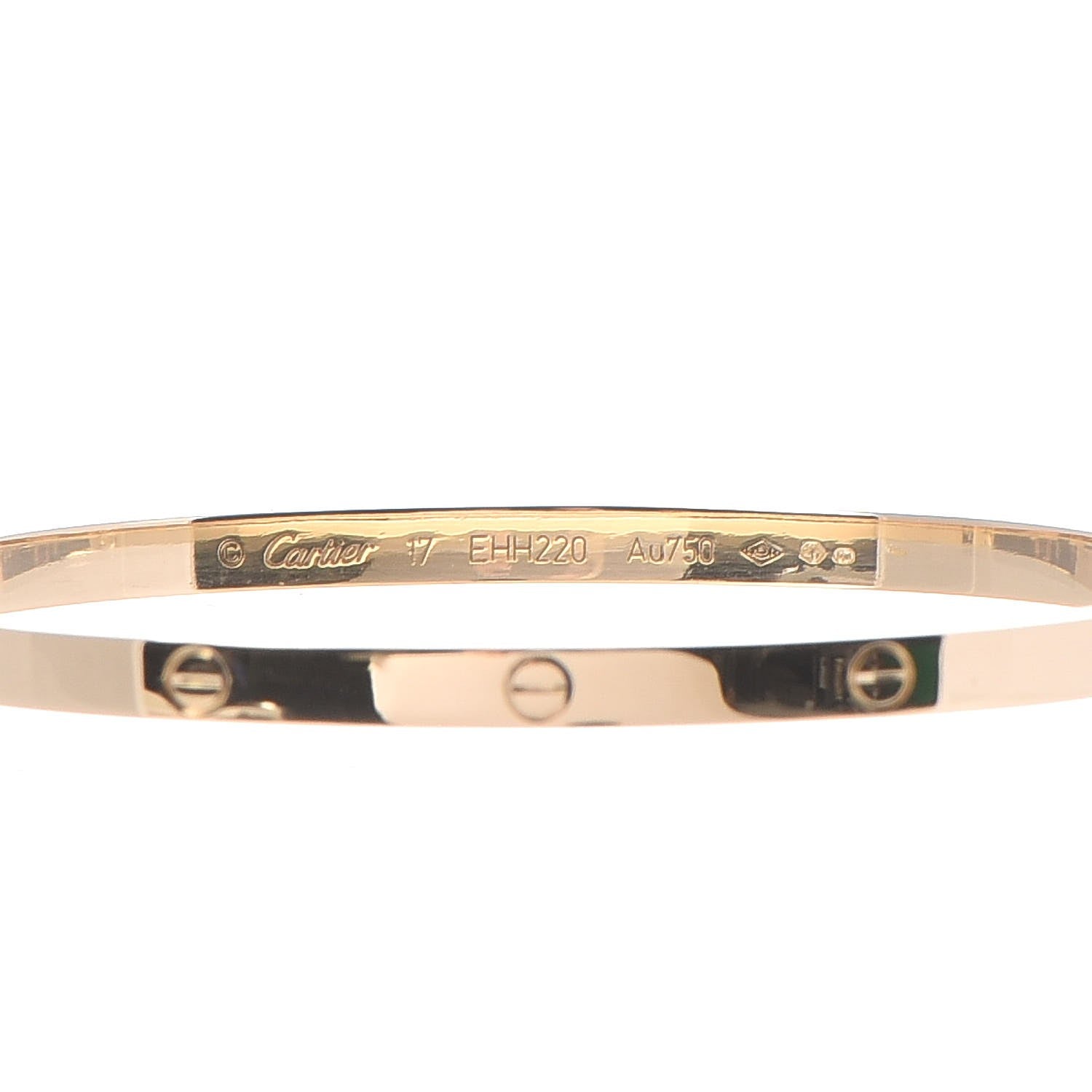 Cartier 18K Yellow Gold Small LOVE Bracelet 17 4 of 7