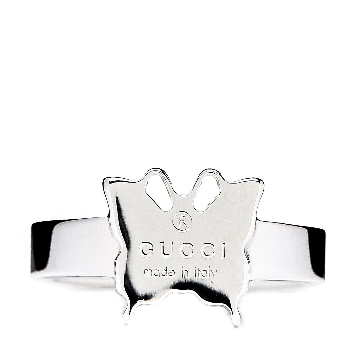 Sterling Silver Butterfly Band Ring 54 6.75