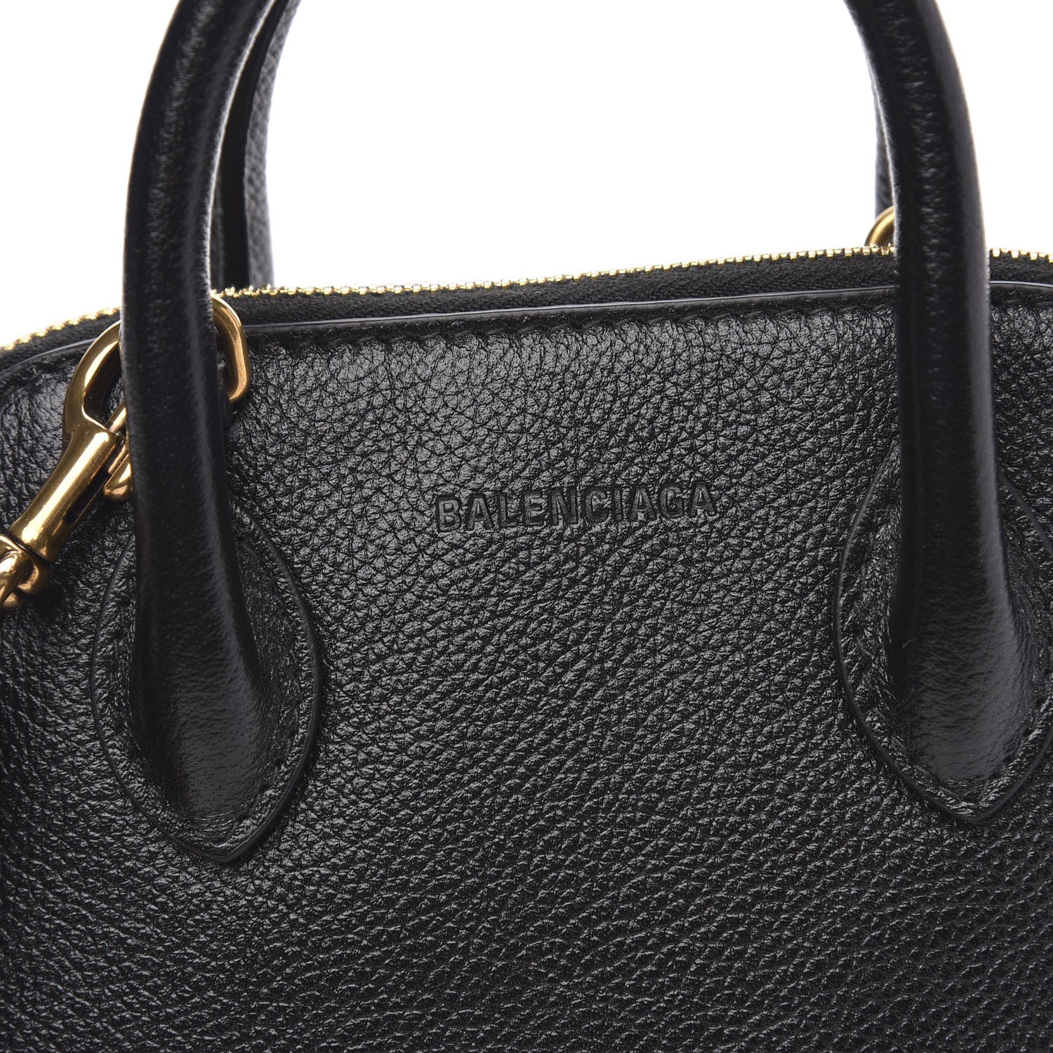 Balenciaga Grained Calfskin XXS Ville Top Handle Bag Black 7 of 9