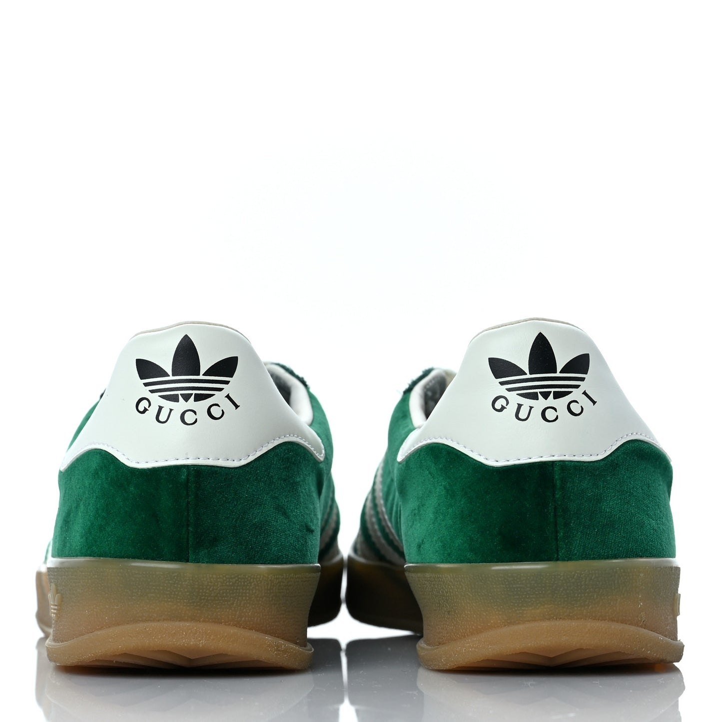 X ADIDAS Softy Velvet Suede Madeira Demetra Mens Gazelle Sneakers 10 Green Gemstone Velvet Green Off White