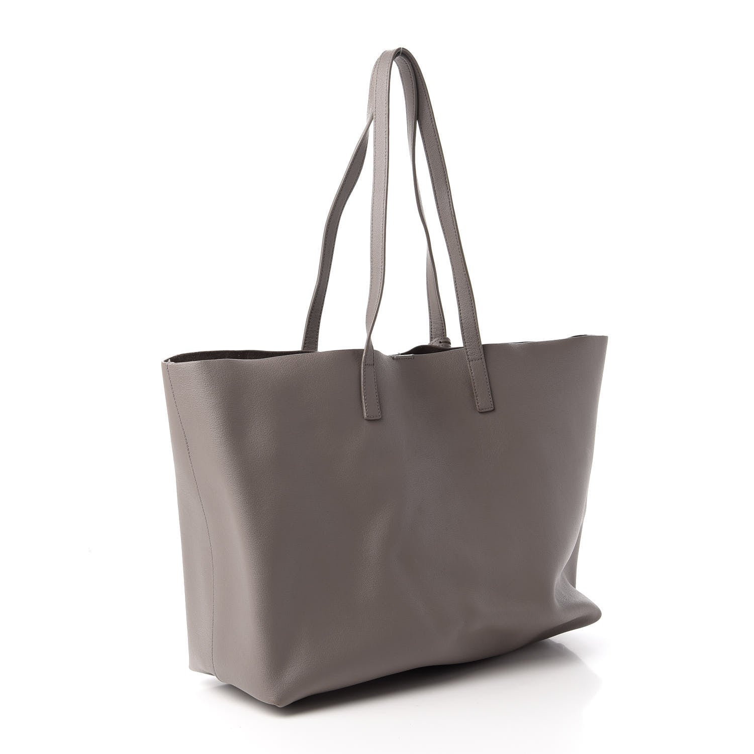Saint Laurent Calfskin Large Shopping Tote Earth 3 of 12