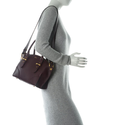 Alexander McQueen Grained Calfskin Small Legend Satchel Bordeaux 2 of 7