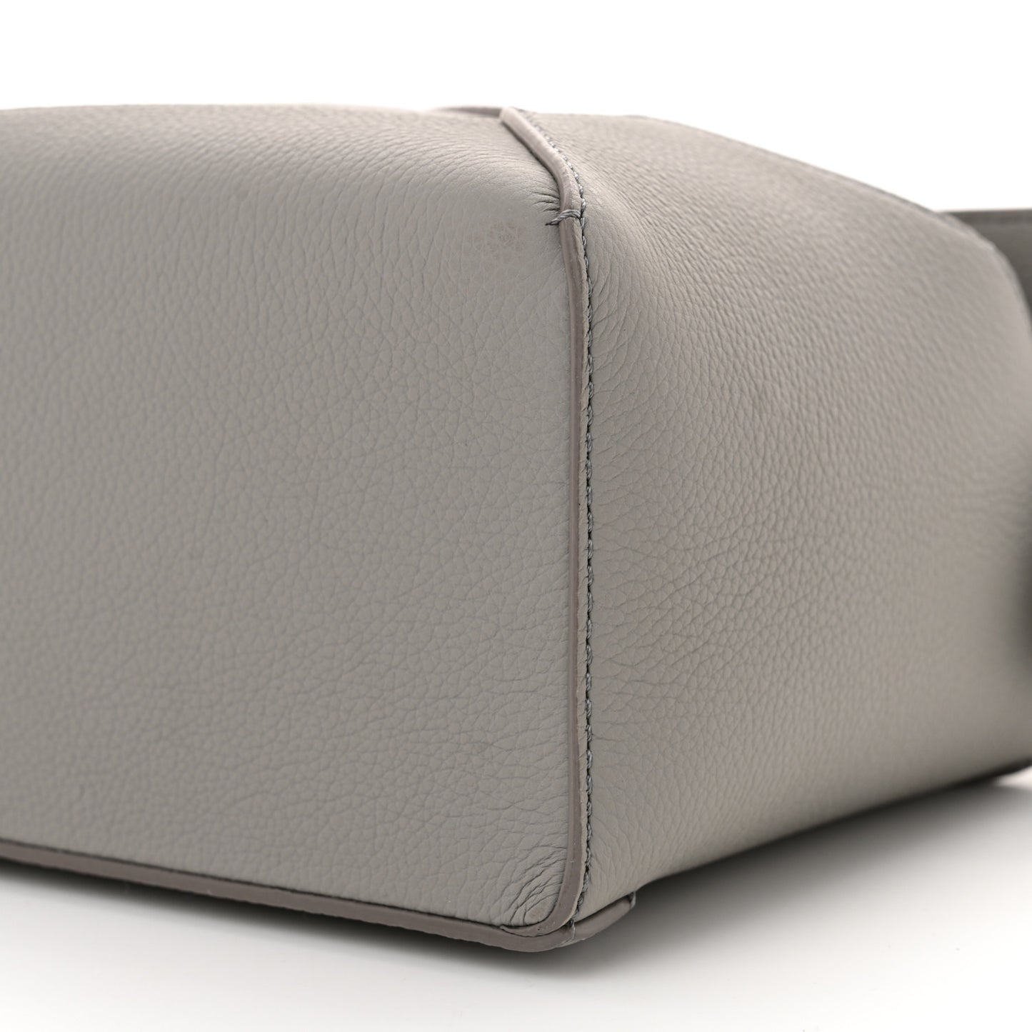 Soft Grained Calfskin Small Puzzle Edge Bag Pearl Grey