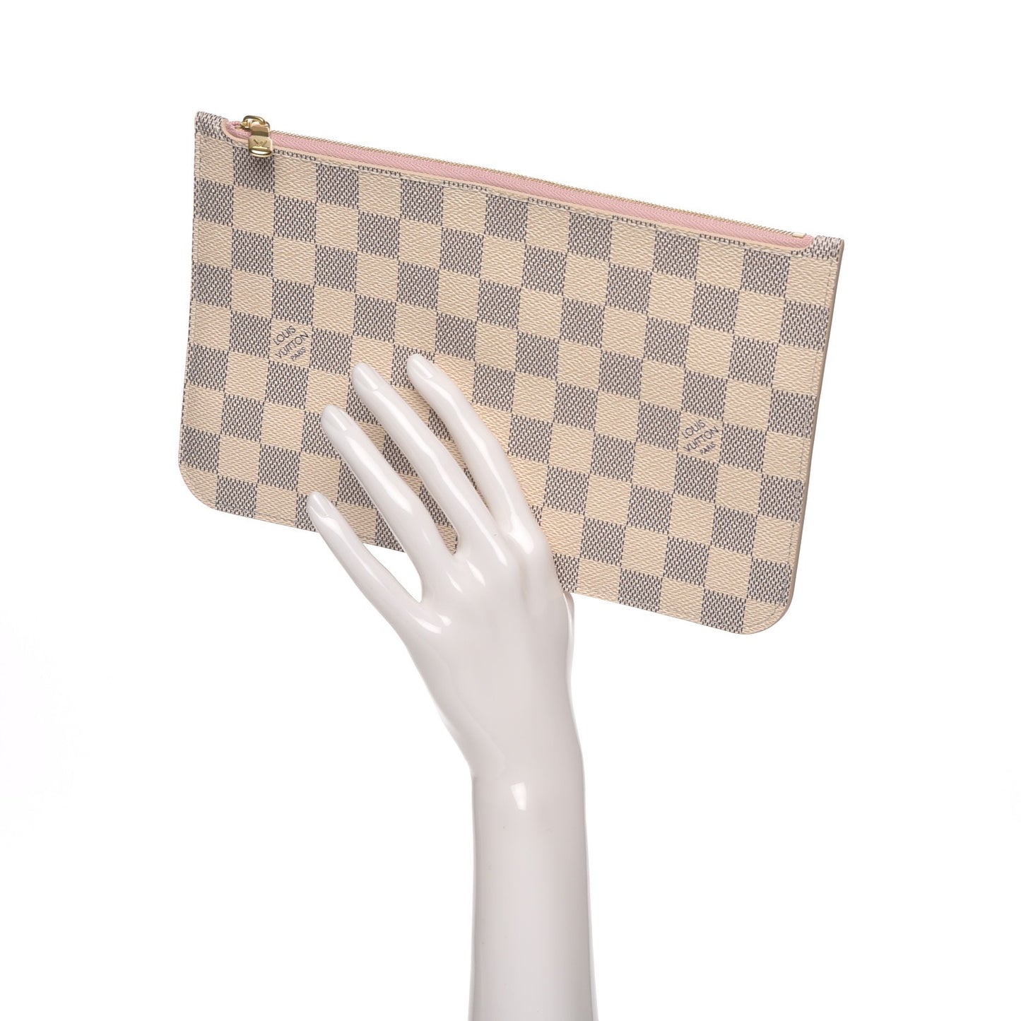 Damier Azur Neverfull MM GM Pochette Rose Ballerine