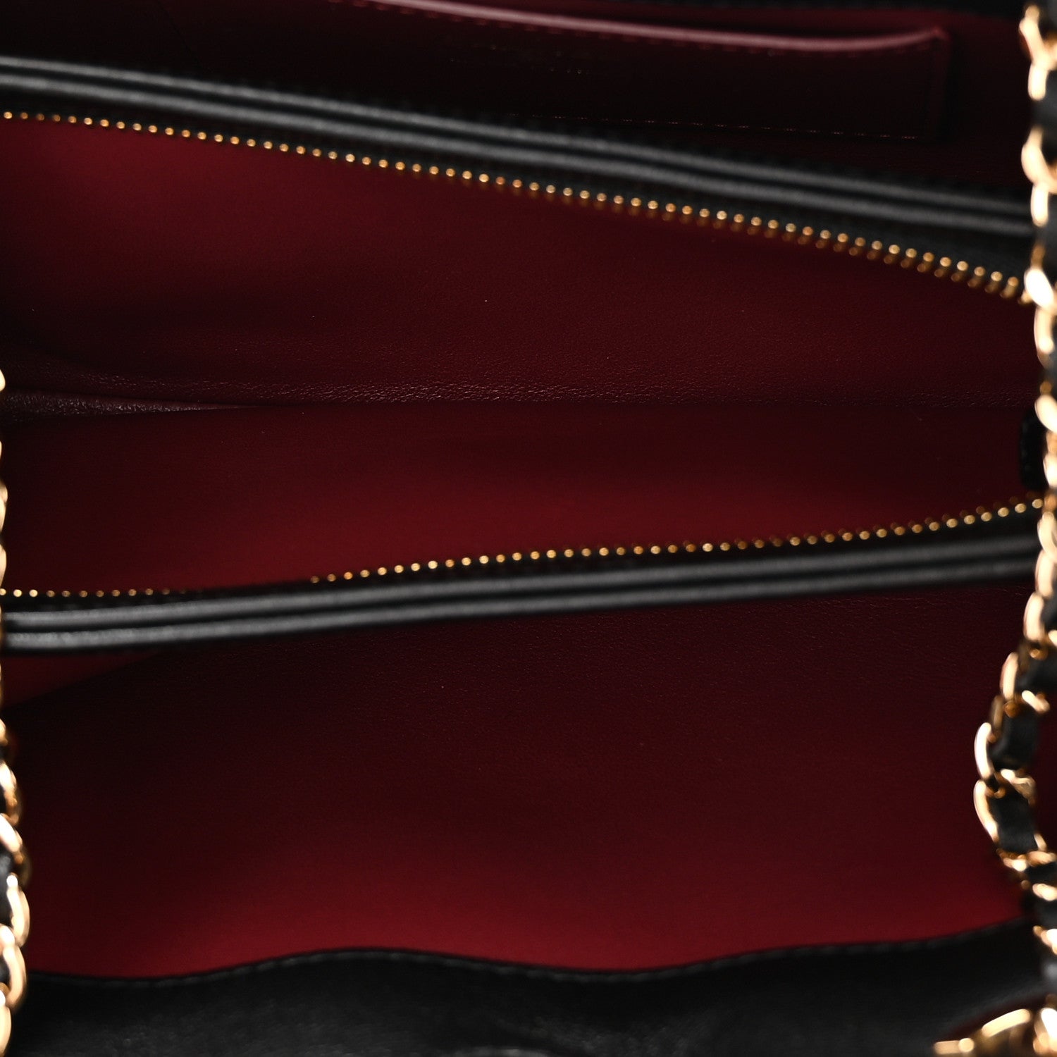 Chanel Lambskin Quilted Clutch With Chain Black White 5 of 11