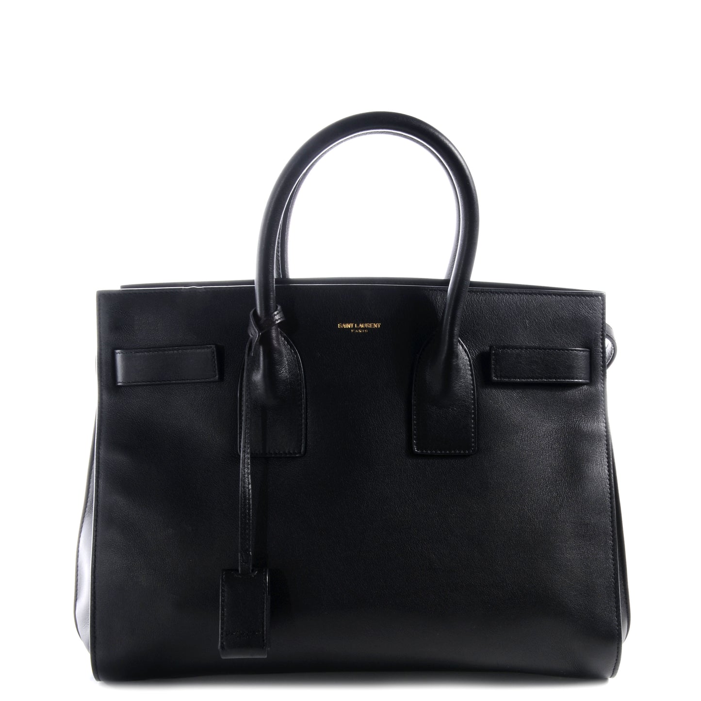 Leather Small Sac de Jour Black