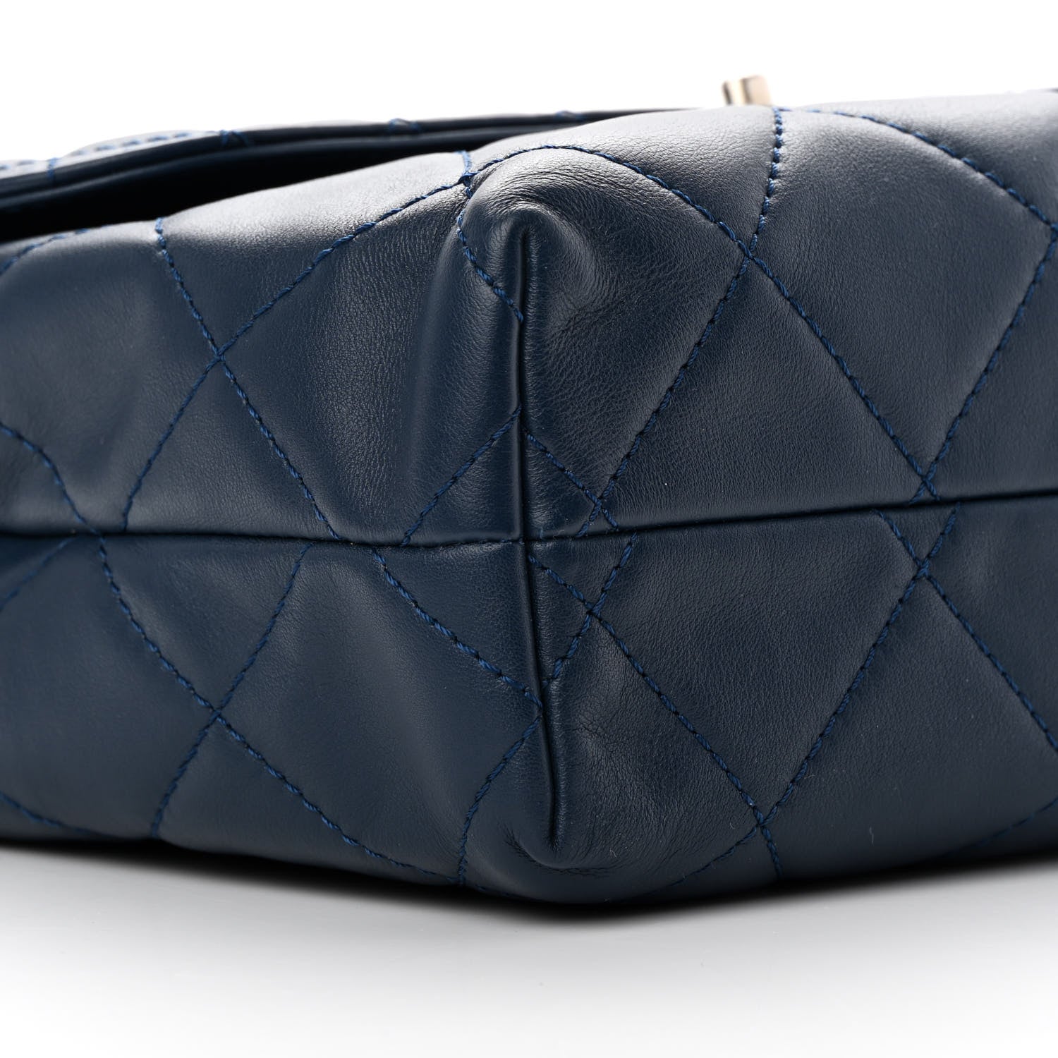 Chanel Calfskin Quilted In The Business Flap Dark Blue 8 of 12
