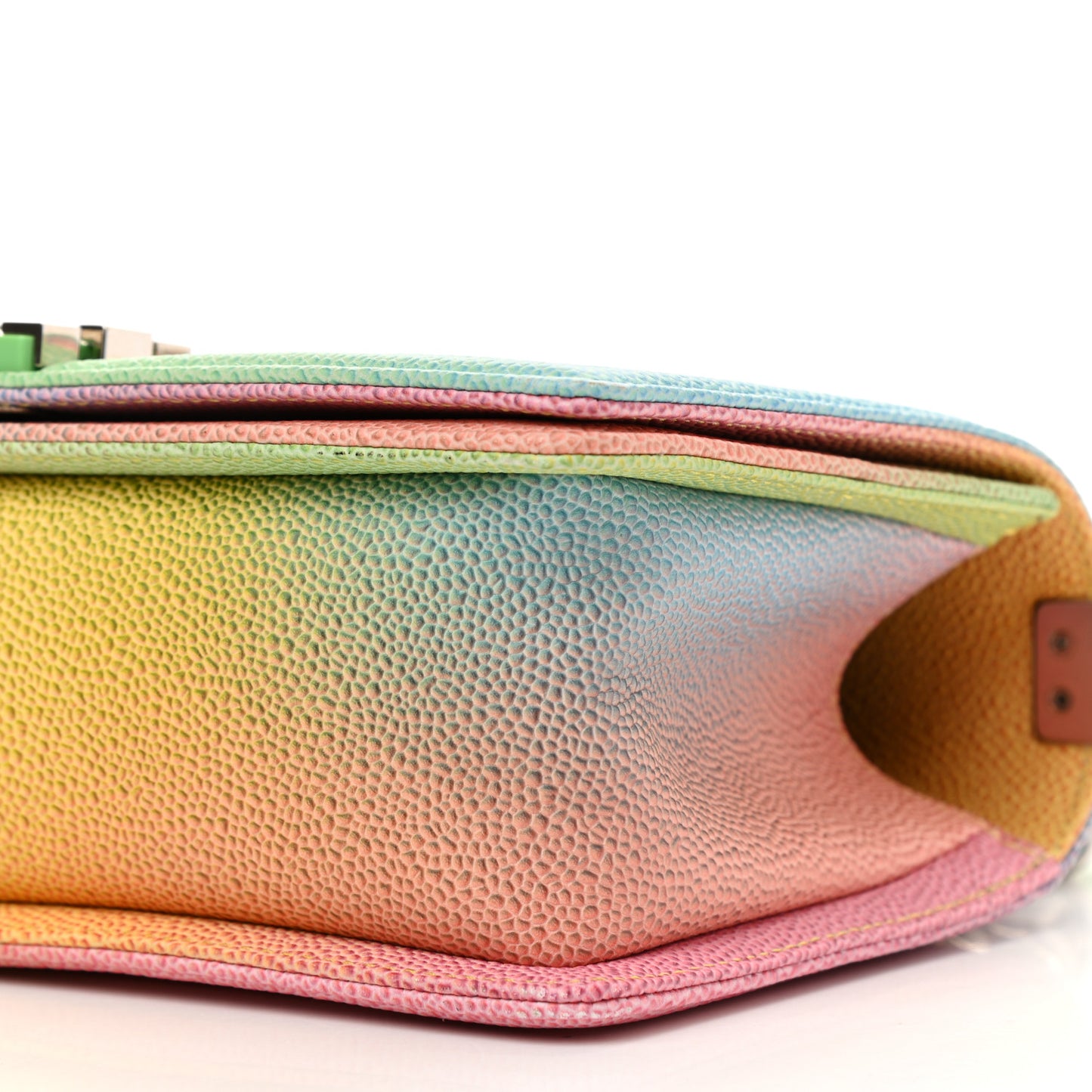 Caviar Quilted Medium Cuba Rainbow Boy Flap Multicolor