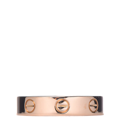 Cartier 18K Pink Gold Diamond 3.5mm LOVE Ring 50 5.25 3 of 5